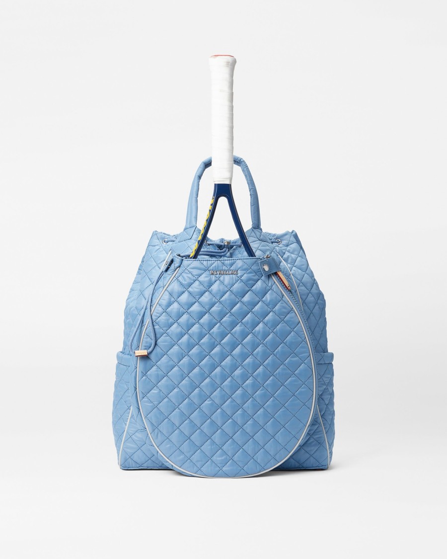 Women MZ Wallace | Tennis Convertible Backpack Cornflower Blue/Pebble