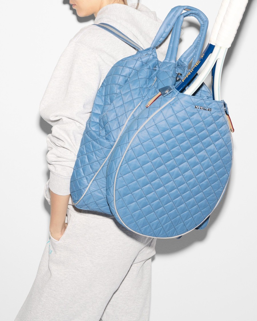 Women MZ Wallace | Tennis Convertible Backpack Cornflower Blue/Pebble