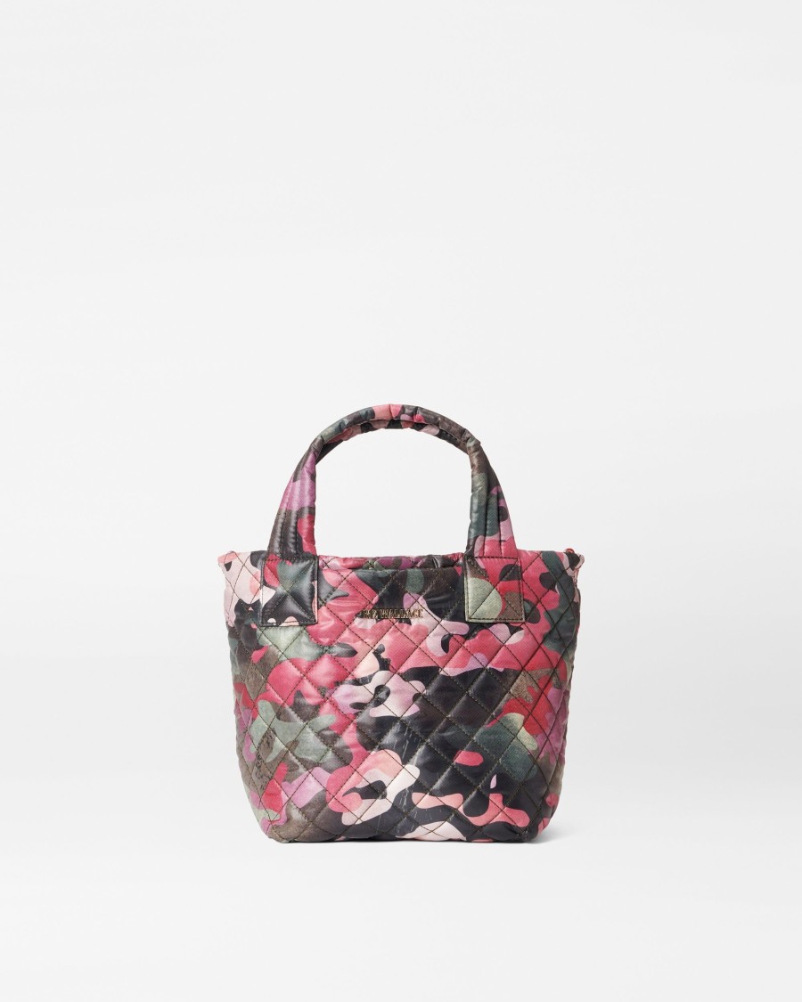 Women MZ Wallace | Mini Metro Tote Deluxe Dahlia Camo