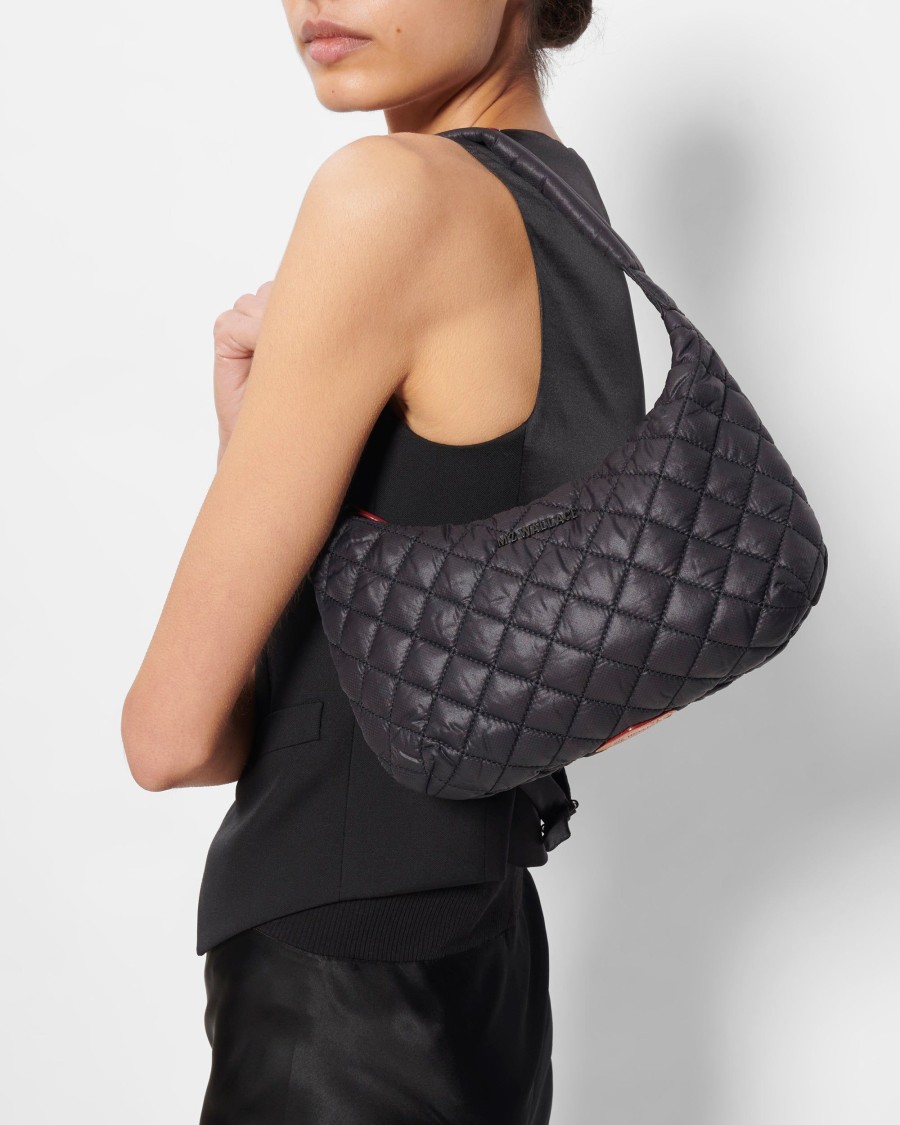 Women MZ Wallace | Small Metro Shoulder Black Rec