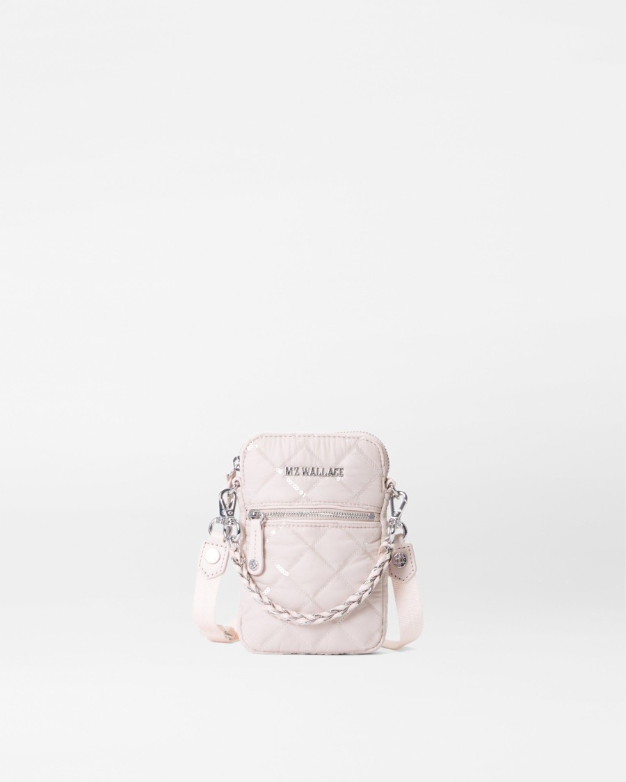 Women MZ Wallace | Micro Crosby Rose Rec With Sequin