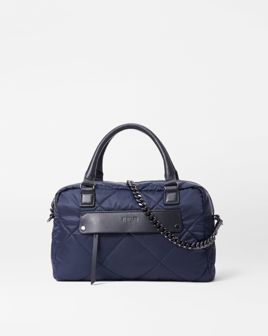 Women MZ Wallace | Quilted Madison Satchel Dawn Rec