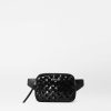 Women MZ Wallace | Quilted Madison Belt Bag Black Sequin